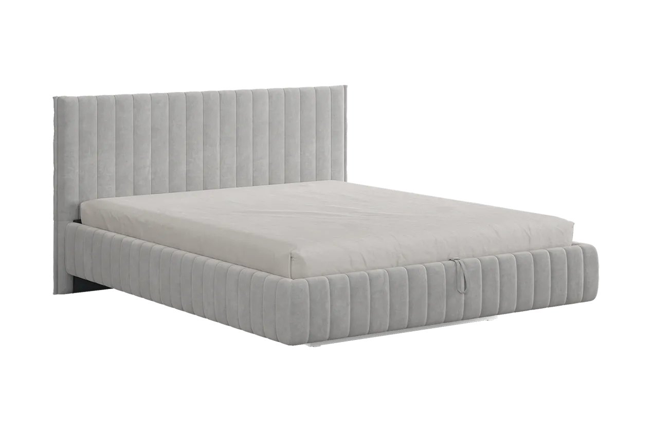 Кровать с подъемным механизмом Твикс 180х200 см галька (велюр) в Увате - uvat.mebel-tymen.ru | фото