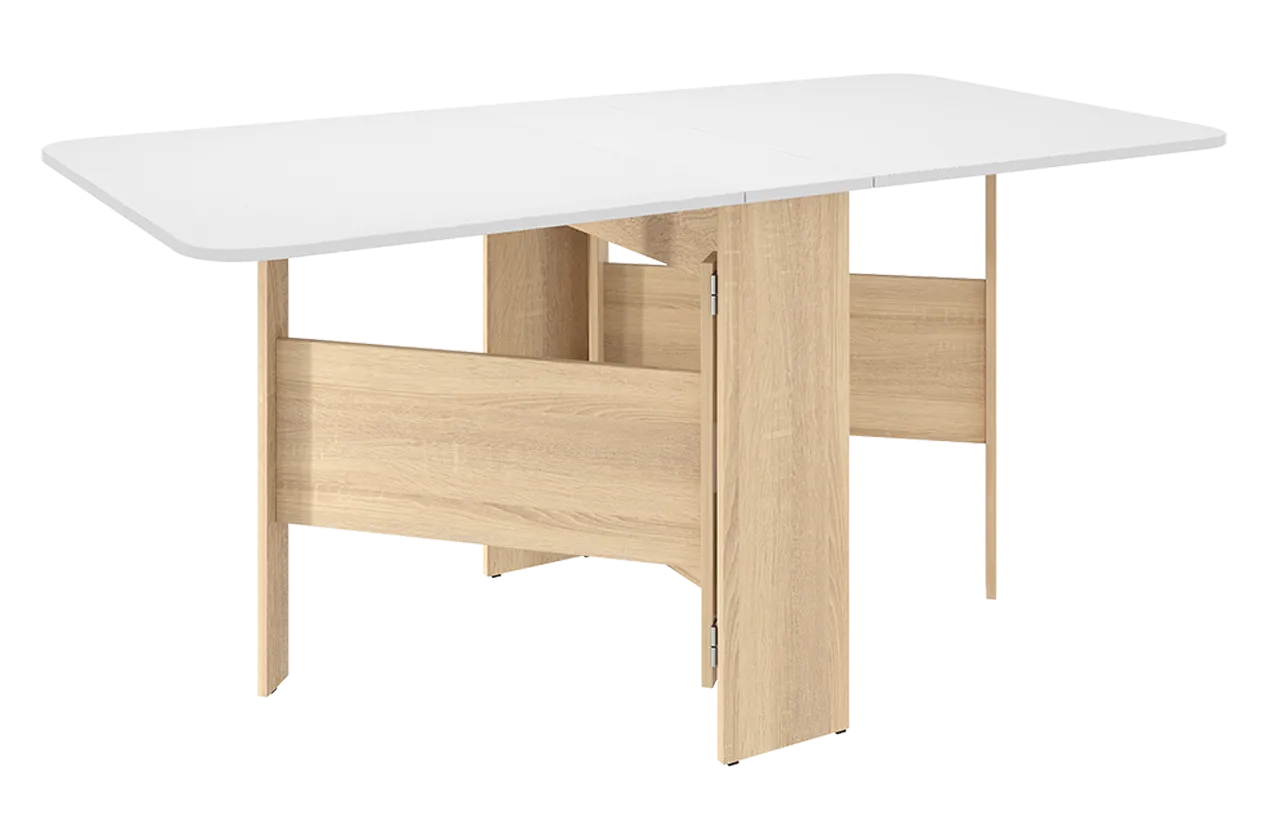 Стол-книжка раскладной Мечта 2 (дуб сонома/белый) в Увате - uvat.mebel-tymen.ru | фото