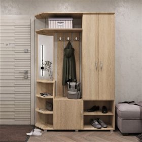 Прихожая Домино дуб сонома в Увате - uvat.mebel-tymen.ru | фото