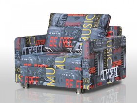 Кресло-кровать Реал 80 с подлокотниками мьюзик в Увате - uvat.mebel-tymen.ru | фото