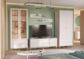 АФИНА Гостиная №1, ЛДСП Кашемир серый в Увате - uvat.mebel-tymen.ru | фото