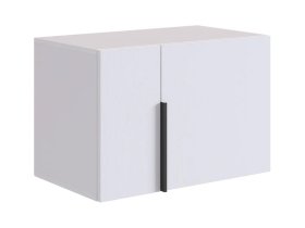 Антресоль двухдверная L600 Баско белое дерево в Увате - uvat.mebel-tymen.ru | фото