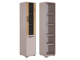 Стеллаж Лайт-2 кашемир/дуб крафт золотой в Увате - uvat.mebel-tymen.ru | фото