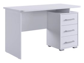 Стол компьютерный 1200 Лайт-2 белый/белый в Увате - uvat.mebel-tymen.ru | фото
