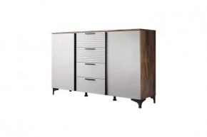 Брента Комод 4 ящика 2 двери Жемчуг в Увате - uvat.mebel-tymen.ru | фото