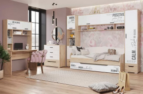 Детская Джуниор, набор №1, дуб сонома/белый в Увате - uvat.mebel-tymen.ru | фото