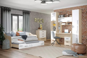 Детская Джуниор, набор №2, дуб сонома/белый в Увате - uvat.mebel-tymen.ru | фото