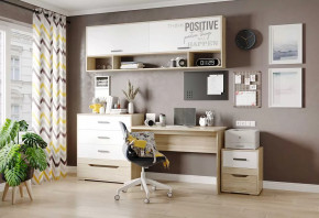 Детская Джуниор, набор №4, дуб сонома/белый в Увате - uvat.mebel-tymen.ru | фото