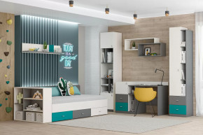 Детская Клео ОК-2, графит, миндаль, океан Диал в Увате - uvat.mebel-tymen.ru | фото