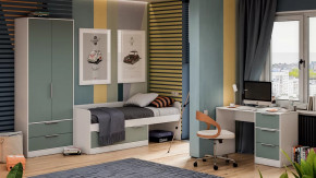 Детская «Марли» Белый, Серо-голубой в Увате - uvat.mebel-tymen.ru | фото