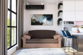 Диван-кровать "Рик-1400" каппучино/пудра в Увате - uvat.mebel-tymen.ru | фото