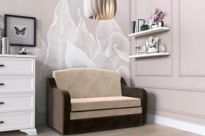 Диван "Луна" (серо-бежевый, к/з шоколад) в Увате - uvat.mebel-tymen.ru | фото