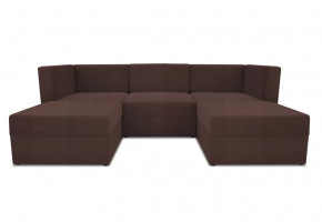 Диван модульный угловой Бергамо пять секций Dream Chocolate кат. 3 в Увате - uvat.mebel-tymen.ru | фото