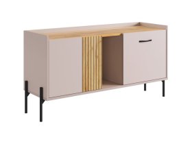 Тумба Доминика кашемир/дуб крафт золотой в Увате - uvat.mebel-tymen.ru | фото