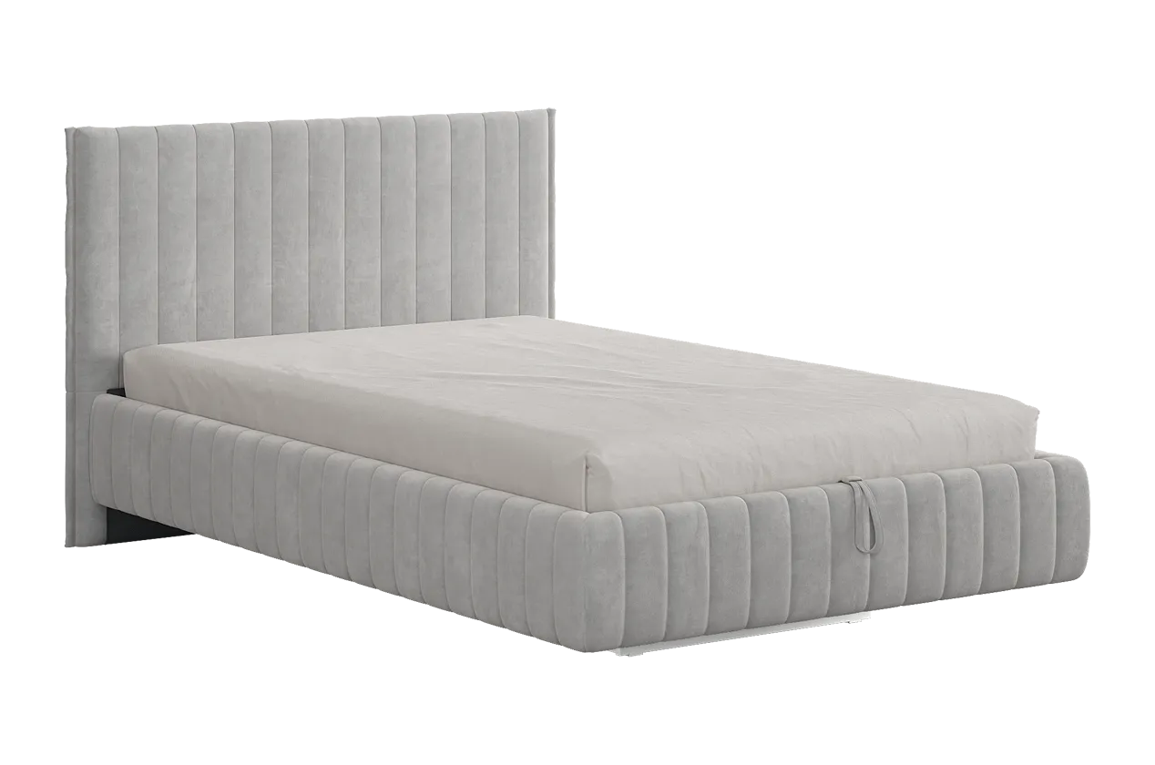 Кровать с подъемным механизмом Твикс 120х200 см галька (велюр) в Увате - uvat.mebel-tymen.ru | фото