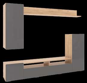 Гостиная Альфа Дуб Золото / Графит Софт в Увате - uvat.mebel-tymen.ru | фото