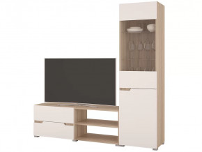 Гостиная Анталия 1 Сонома-Белый софт в Увате - uvat.mebel-tymen.ru | фото