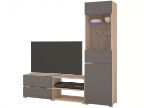 Гостиная Анталия 1 Сонома-Графит софт в Увате - uvat.mebel-tymen.ru | фото