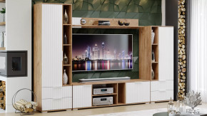 Гостиная «Хилтон» Дуб Крафт золотой, Белый матовый в Увате - uvat.mebel-tymen.ru | фото