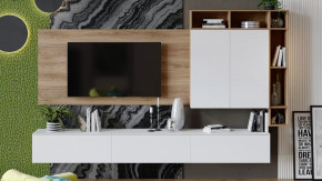 Гостиная «Порто» №6 Яблоня Беллуно, Белый софт в Увате - uvat.mebel-tymen.ru | фото