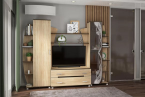 Гостиная Тиана-3 (Дуб Сонома) в Увате - uvat.mebel-tymen.ru | фото