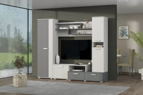 Гостиная Юна Анкор светлый/Графит в Увате - uvat.mebel-tymen.ru | фото