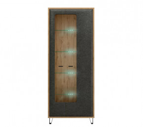 GRACE шкаф REG2W с подсветкой (Дуб наварра/Графит) в Увате - uvat.mebel-tymen.ru | фото