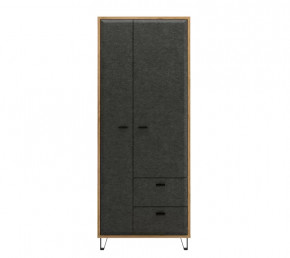 GRACE шкаф SZF2D2S (Дуб наварра/Графит) в Увате - uvat.mebel-tymen.ru | фото