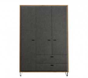 GRACE шкаф SZF3D2S (Дуб наварра/Графит) в Увате - uvat.mebel-tymen.ru | фото