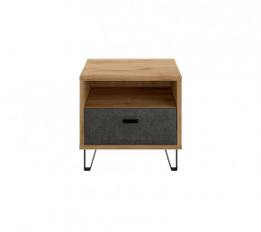 GRACE тумба прикроватная KOM1S (Дуб наварра/Графит) в Увате - uvat.mebel-tymen.ru | фото