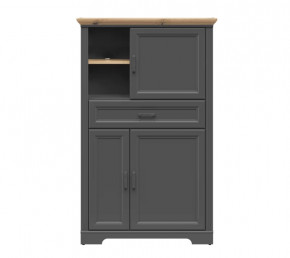 JASMIN шкаф REG3D1S (Графит/ Дуб артизан) в Увате - uvat.mebel-tymen.ru | фото