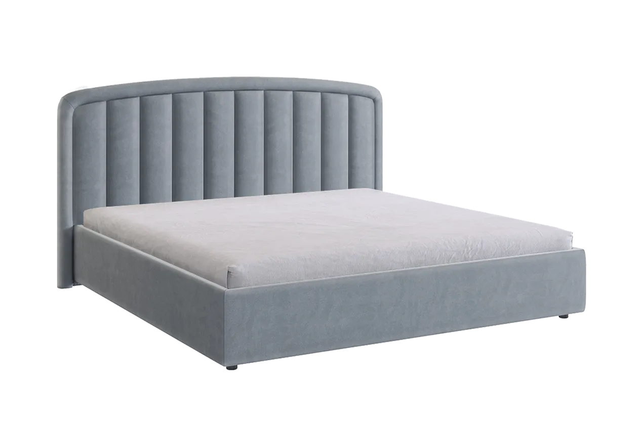 Кровать с подъемным механизмом Сиена 2 180х200 см оникс (велюр) в Увате - uvat.mebel-tymen.ru | фото