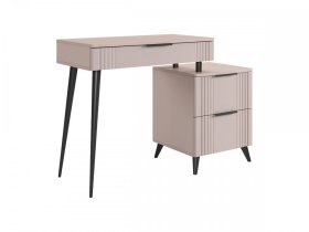 Туалетный столик (без зеркала) Катрин кашемир/фрапучино матовый в Увате - uvat.mebel-tymen.ru | фото