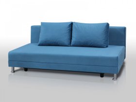 Диван Комфорт Лайт без подлокотников 2 подушки голубой в Увате - uvat.mebel-tymen.ru | фото