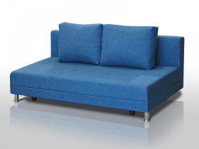 Диван Комфорт Лайт без подлокотников 2 подушки denim в Увате - uvat.mebel-tymen.ru | фото