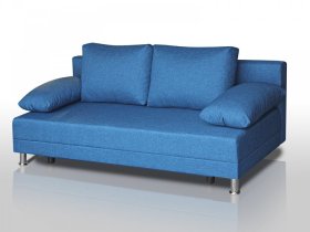 Диван Комфорт без подлокотников 4 подушки denim в Увате - uvat.mebel-tymen.ru | фото