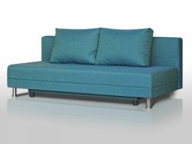Диван Комфорт Лайт без подлокотников 2 подушки азур в Увате - uvat.mebel-tymen.ru | фото