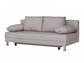 Диван Комфорт без подлокотников 4 подушки кэмел в Увате - uvat.mebel-tymen.ru | фото