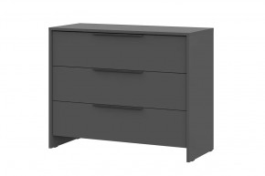 Комод 3 ящика Камелия 1 Серия 2, графит в Увате - uvat.mebel-tymen.ru | фото