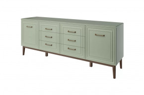 Комод 6 ящиков 2 двери Гориция Зелёный самшит в Увате - uvat.mebel-tymen.ru | фото