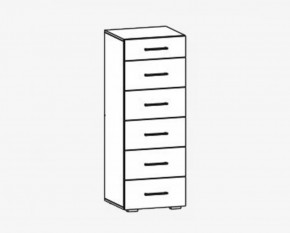 Комод 6 ящиков "Фиеста" №15 в Увате - uvat.mebel-tymen.ru | фото