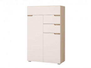 Комод Анталия Сонома-Белый софт в Увате - uvat.mebel-tymen.ru | фото