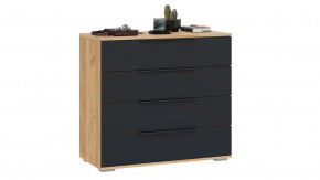 Комод «Джоли» Дуб Крафт золотой, Графит матовый в Увате - uvat.mebel-tymen.ru | фото