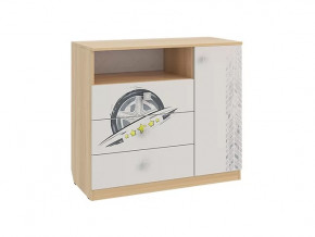 Комод Форсаж дуб сонома/белый в Увате - uvat.mebel-tymen.ru | фото