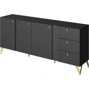 Комод КД-1 Reno Чёрный НК-мебель в Увате - uvat.mebel-tymen.ru | фото