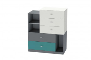 Комод Клео К-1, графит, миндаль, океан Диал в Увате - uvat.mebel-tymen.ru | фото