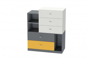 Комод Клео К-1, графит, миндаль, солнечный Диал в Увате - uvat.mebel-tymen.ru | фото