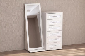 Комод Кэт-4, 6 ящиков с зеркалом Диал в Увате - uvat.mebel-tymen.ru | фото