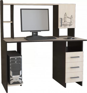 Компьютерный стол КЛ №6.4 Венге/Дуб молочный в Увате - uvat.mebel-tymen.ru | фото