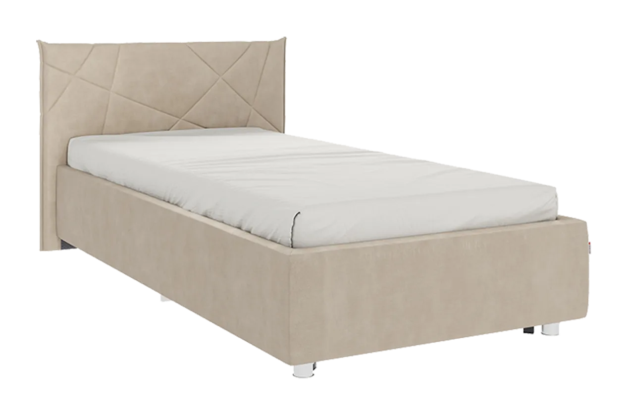 Кровать с основанием Бест 90х200 см капучино (велюр) в Увате - uvat.mebel-tymen.ru | фото